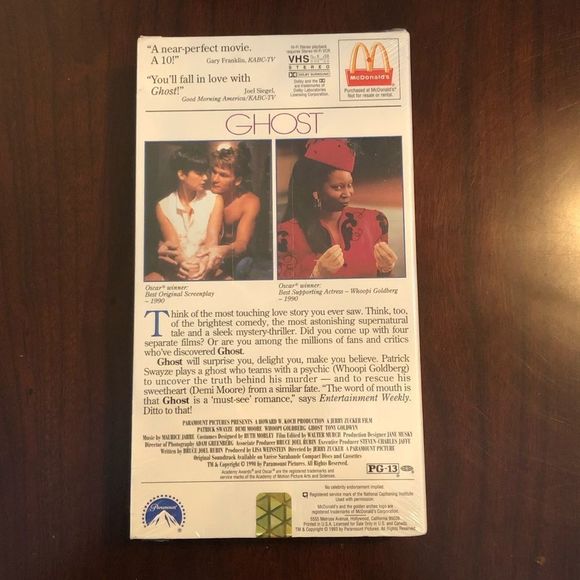 GHOST‎ Vintage VHS with Whoopi Goldberg NWT Collectors Item, 1990 - Picture 3 of 4